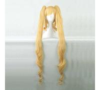 Rozen Maiden Shinku Wig,Long Double ponytail curly Wig,with Free Wig Cap for Christmas Carnival Party Halloween Cosplay Wig (Color: Style 1), Taglia unica