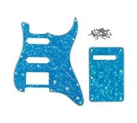 ROZILO 11 Foro Azzurro Perla Strat HSS Battipenna Chitarra BackPlate Set Per Fender US/Messico Made Standard Stratocaster Chitarra Parte