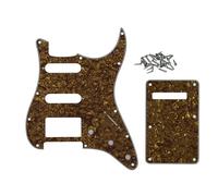 ROZILO 11 Foro Marrone Perla Strat HSS Battipenna Chitarra BackPlate Set Per Fender US/Messico Made Standard Stratocaster Chitarra Parte