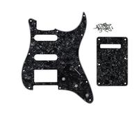 ROZILO 11 Foro Nero Perla Strat HSS Battipenna Chitarra BackPlate Set Per Fender US/Messico Made Standard Stratocaster Chitarra Parte