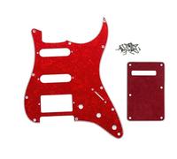 ROZILO 11 Foro Rosso Perla Strat HSS Battipenna Chitarra BackPlate Set Per Fender US/Messico Made Standard Stratocaster Chitarra Parte