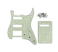 ROZILO 11 Foro Verde Menta Perla Strat HSS Battipenna Chitarra BackPlate Set Per Fender US/Messico Made Standard Stratocaster Guitar Parte
