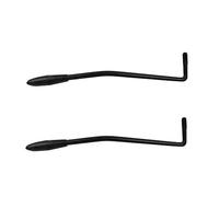 ROZILO 2PCS 6mm Thread ST tremolo Arm Bridge Whammy Bar con punta nera per singolo ponte tremolo nero