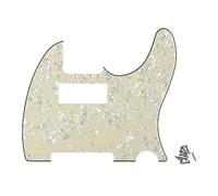 ROZILO Aged Pearl - Battipenna a 8 fori con mini humbucker e foro per pickup per Tele/Telecaster