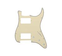 ROZILO Battipenna a 11 fori per chitarra Stratocaster HH Humbucker per Fender Standard Stratocaster, stile moderno, bianco invecchiato