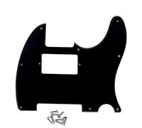 ROZILO Battipenna a 8 fori per chitarra Humbucker, compatibile con Fender Telecaster standard USA/messicano, nero, 1 strato