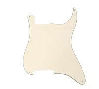 ROZILO Battipenna bianco a 3 strati a 4 fori per chitarra Stratocaster ST, senza fori di ritiro, compatibile con Fender Stratocaster, ricambio per chitarra elettrica