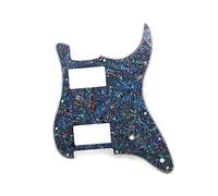 ROZILO Battipenna HH Humbucker per chitarra Stratocaster a 11 fori per Fender Standard Stratocaster stile moderno Abalone Pearl