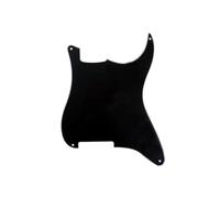ROZILO Battipenna nero a 3 strati a 4 fori per chitarra Stratocaster ST Blank Scratch Plate senza fori di pick-up compatibile con Fender Stratocaster Ricambio per chitarra elettrica