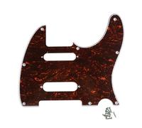 ROZILO Red Tortoise 8 Fori SS Guitar Tele Pickguard per USA/Messico Fender Deluxe Nashville Telecaster Chitarra Elettrica