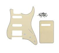 ROZILO Set di battipenna per chitarra Strat HSS a 11 fori, colore bianco | Per Fender US/Messico Made Standard Stratocaster Chitarra Parte