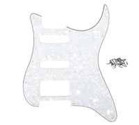 ROZILO White Pearl HSS 11 fori Strat Pickguard ST Guitar Pick Guard Scratch Plate per Fender American/Mexican Standard Stratocaster stile moderno
