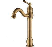 Rozin, rubinetto per lavabo da bagno con beccuccio girevole, in ottone cromato lucido, miscelazione acqua calda e fredda