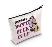 RP Fan Gift Drag Race Cosmetic Bag Good Luck & Don't FCK It up Makeup Zipper Pouch for Drag Queen Fans, Borsa portafortuna