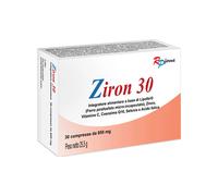 RP Farma Ziron 30 Integratore di Ferro Zinco Vitamina C, 30 Compresse