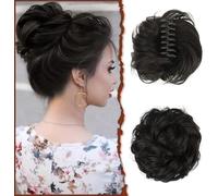RPAEOY Chignon Messy Bun Posticcio Capelli Finti Elastico Clip Coda Capelli Ricci Sintetici Acconciatura Updo Voluminoso