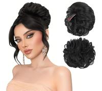 RPAEOY Chignon Riccio Messy Coda Capelli Sintetici Posticcio Acconciatura Updo Elastico Pettine Integrato