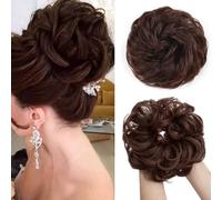 RPAEOY Chignon Sintetico Riccio Elastico Voluminoso Naturale Crocchia Capelli Acconciatura Elegante Donna