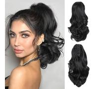RPAEOY Coda Capelli Ricci Ondulati Clip Artiglio Posticcio Sintetico Naturale Acconciatura Coda Cavallo Estensione Capelli