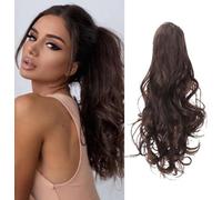 RPAEOY Coda Capelli Ricci Ondulati Clip Ponytail Extension Coda Cavallo Sintetica Naturale Accessorio Acconciatura