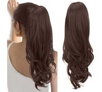 RPAEOY Coda di Cavallo Ondulata con Cordoncino Regolabile Posticcio Capelli Lunghi Ricci Naturale Estensione Capelli