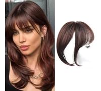 RPAEOY Frangia Clip Capelli Finta Naturale Stile Francese Leggera Sottile Posticci Frontali Attaccatura Realistica