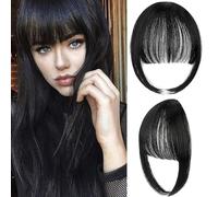 RPAEOY Frangia Clip Capelli Veri Frangetta Naturale Posticci Capelli Sintetici Ciuffo Frontale Sottile Invisibile