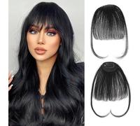 RPAEOY Frangia Clip Capelli Veri Naturali Sottile Invisibile Frangetta Frontale Attaccatura Capelli Donna Leggera