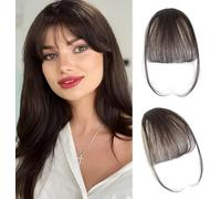 RPAEOY Frangia Clip Capelli Veri Naturali Sottile Invisibile Frangetta Frontale Attaccatura Capelli Donna Leggera