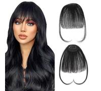 RPAEOY Frangia Clip Capelli Veri Naturali Sottile Invisibile Frangetta Frontale Attaccatura Capelli Donna Leggera