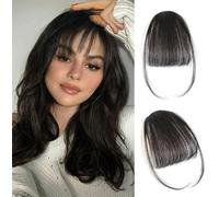 RPAEOY Frangia Clip Capelli Veri Naturali Sottile Invisibile Frangetta Frontale Attaccatura Capelli Donna Leggera