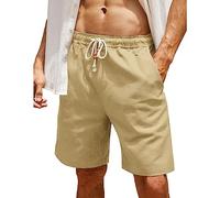 RPAEOY Pantaloncini Uomo Shorts con Coulisse Tasche Cotone Leggero Bermuda Taglie Forti Sportivi Estivi Passeggio Corsa (Chino,M)