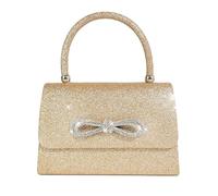 RPAEOY Pochette Donna Elegante Papillon Brillantinata Clutch Borsa Catena Borsetta Borsa a Tracolla Piccola Festa Borsetta per Cocktail Festa Cerimonia Matrimonio Oro