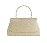 RPAEOY Pochette Donna Glitterata Busta Retrò Serata di Festa Borsetta Piccola Borsa a Tracolla con Catena Clutches Borse per Festa Matrimoni Cerimonia Oro
