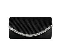 RPAEOY Pochette Donna Elegante Clutch Bag Borsa da Sera con Strass Brillanti per Cerimonia Matrimonio Festa Borsetta Tracolla Catena Removibile