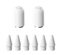 Rpanle 6 Pezzi Punte Tips per Apple Pencil 1/2 Generazione, 2 Pezzi Tappo Magnetico per Apple Pencil, Alta Sensibilità Punte