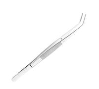 Rpanle Pinzette in Acciaio Inossidabile, Pinzetta Curva in acciaio inox, Lunghezza 15.5 cm, per Artigianato, ecc