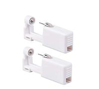 Rpanle Set di 2 strumenti di perforazione dell'orecchio piercing all'orecchio pistola strumento per piercing corpo senza dolore sano di sicurezza piercing strumento kit piercing per le donne e gli