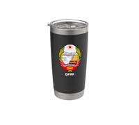 RPDC Corea del Nord Emblema Paese Juche Bicchiere termico in acciaio inox doppia parete