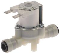 RPE 160001230V - Valvola magnetica di uscita JG, 8 mm, 1 ingresso dritto JG, 8 mm, 100% plastica, max. Temperatura 25/60/90°C DN8 230V AC
