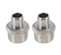 Rper per ACcordi Per Tubi 1" x 1/2"BSPT Radduttore Dritto Connettore 2 Pz