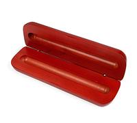 RPFROP Astuccio in legno, per penne singole, vuote, per penne a sfera, scatole regalo, per lavoro, compleanno, souvenir, Rosso, Astucci per matite