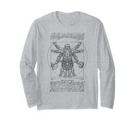 Rpg Fantasy Nano Nano Uomo Vitruviano Leonardo da Vinci Maglia a Manica