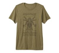 Rpg Fantasy Nano Nano Uomo Vitruviano Leonardo da Vinci Maglietta Premium