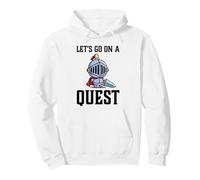 Rpg Gamer Andiamo su Un Giocatore Quest Knight Warrior Felpa con Cappuccio
