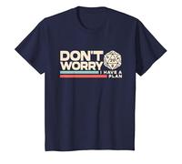 Rpg Gamer Don't Worry I Have Plan Divertente Uomini Donne Bambini Regali Maglietta, Bambini, Navy, 12 Anni