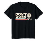 Rpg Gamer Don't Worry I Have Plan Divertente Uomini Donne Bambini Regali Maglietta, Bambini, Nero, 12 Anni