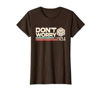 Rpg Gamer Don't Worry I Have Plan Divertente Uomini Donne Bambini Regali Maglietta, Donna, Marrone, 3XL