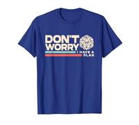 Rpg Gamer Don't Worry I Have Plan Divertente Uomini Donne Bambini Regali Maglietta, Uomo, Blu Reale, S