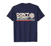 Rpg Gamer Don't Worry I Have Plan Divertente Uomini Donne Bambini Regali Maglietta, Uomo, Navy, 3XL